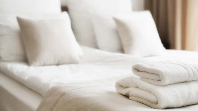Bett im Hotel